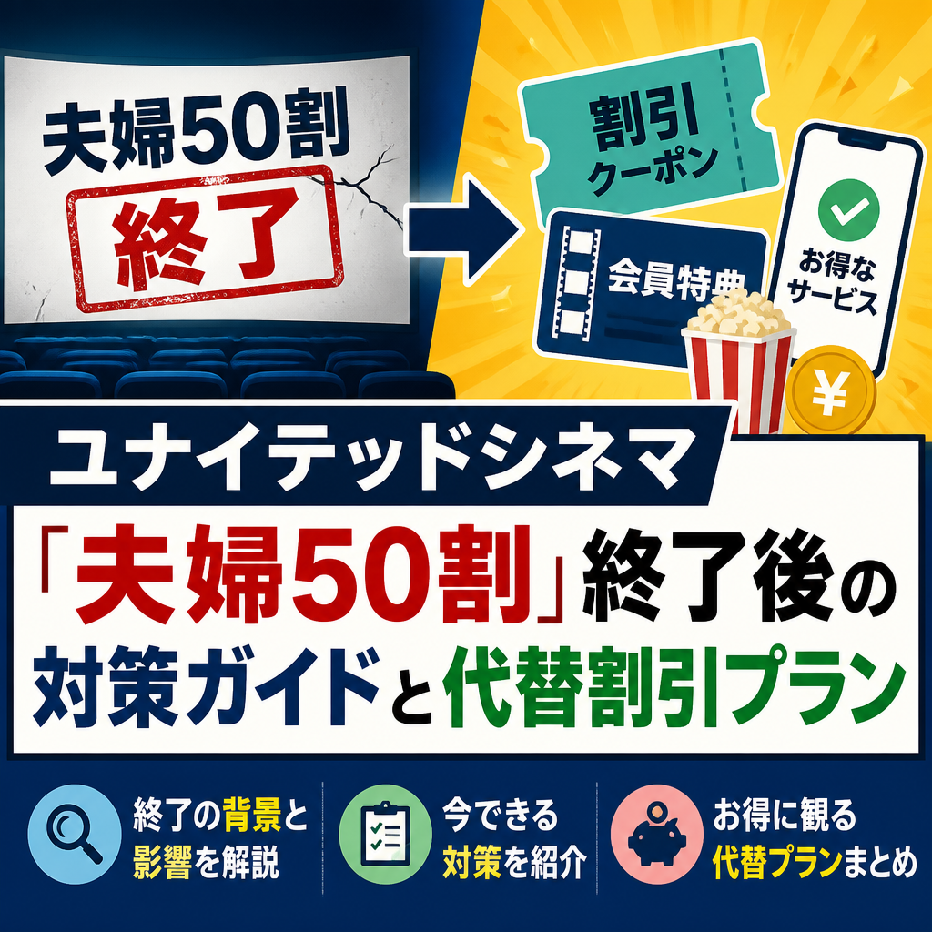 ユナイテッドシネマ「夫婦50割」終了後の対策ガイドと代替割引プラン