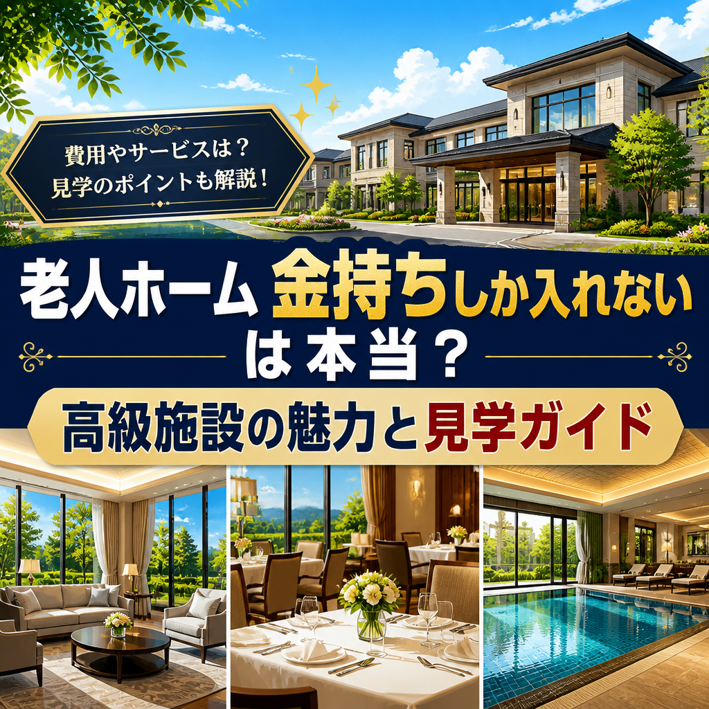 老人ホーム 金持ちしか入れないは本当？高級施設の魅力と見学ガイド