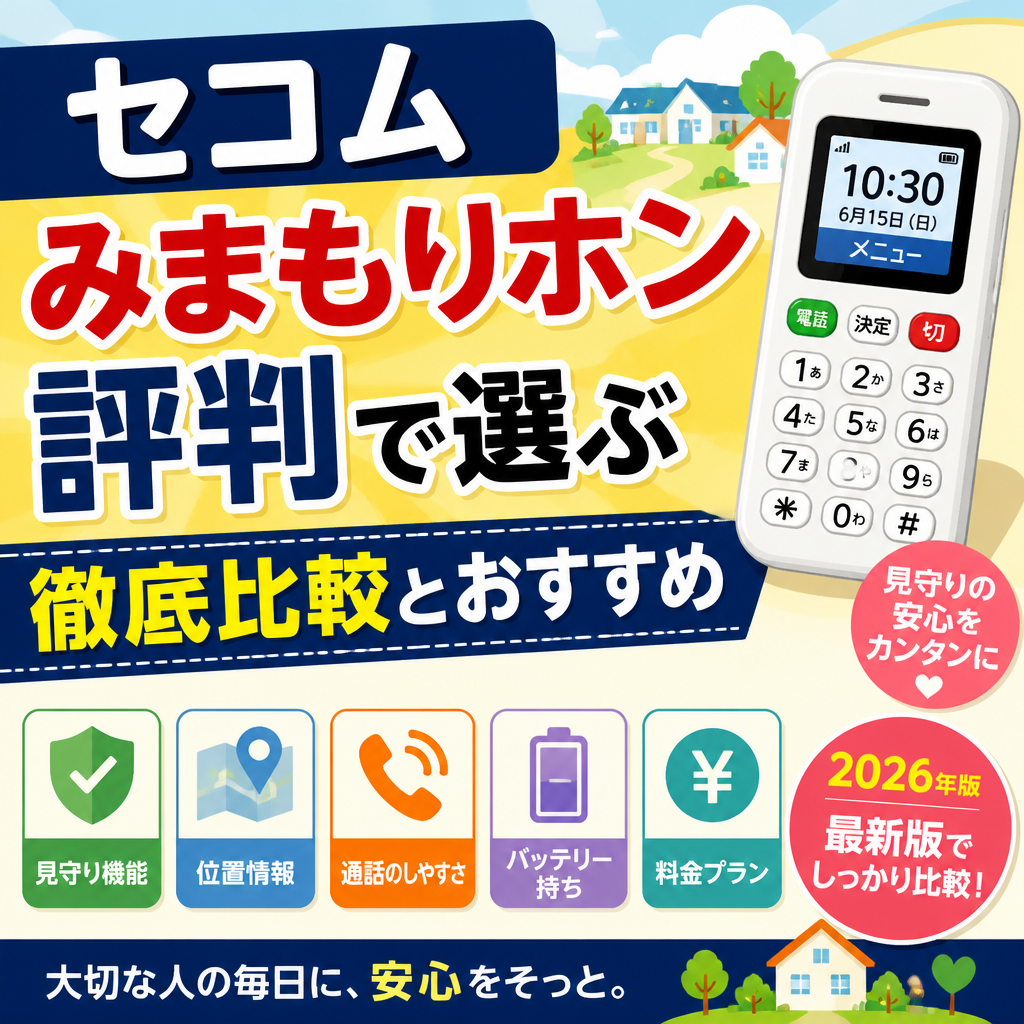 セコム みまもりホン 評判で選ぶ徹底比較とおすすめ 2026年版