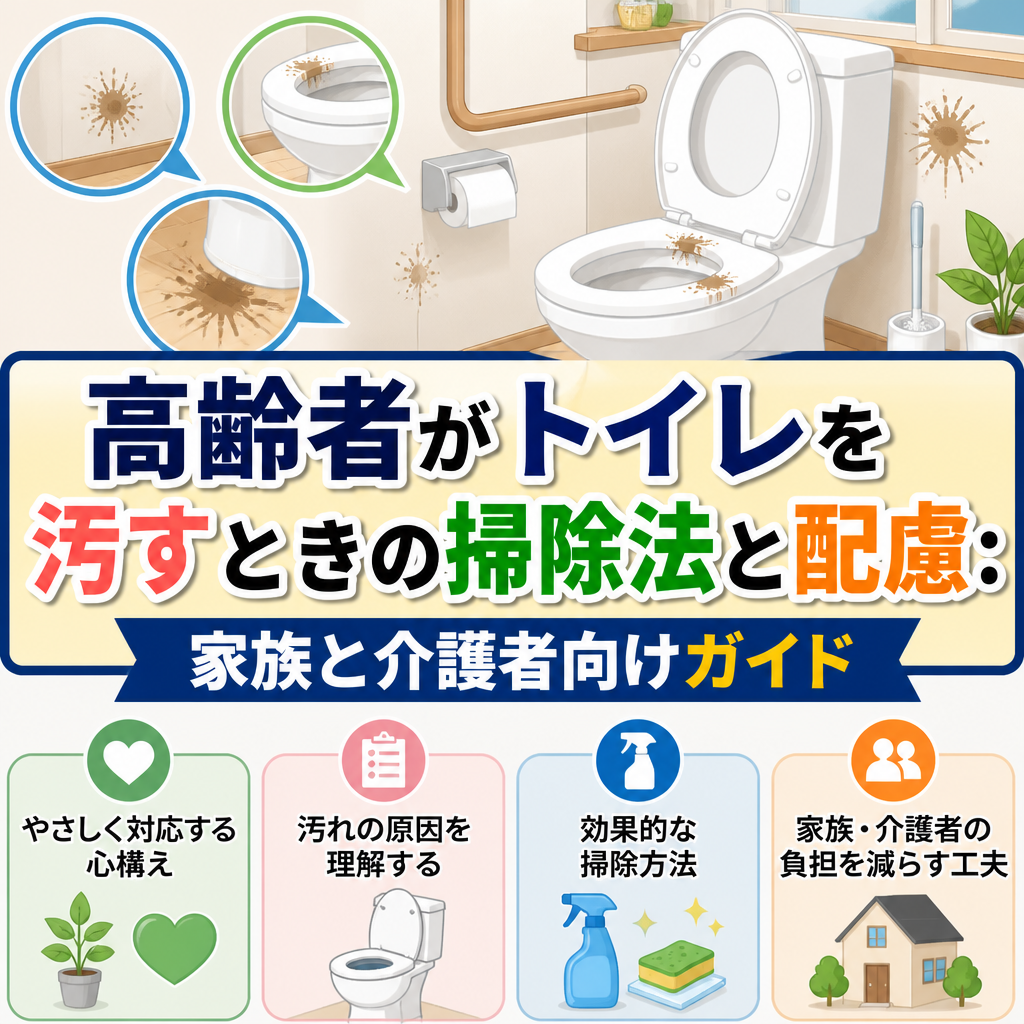 高齢者がトイレを汚すときの掃除法と配慮：家族と介護者向けガイド
