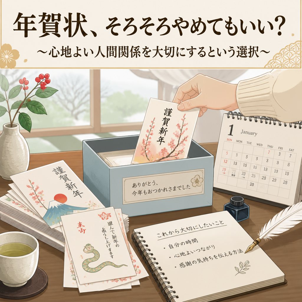 60代が円満に年賀状をやめる文例と伝え方完全ガイド失礼なく伝える