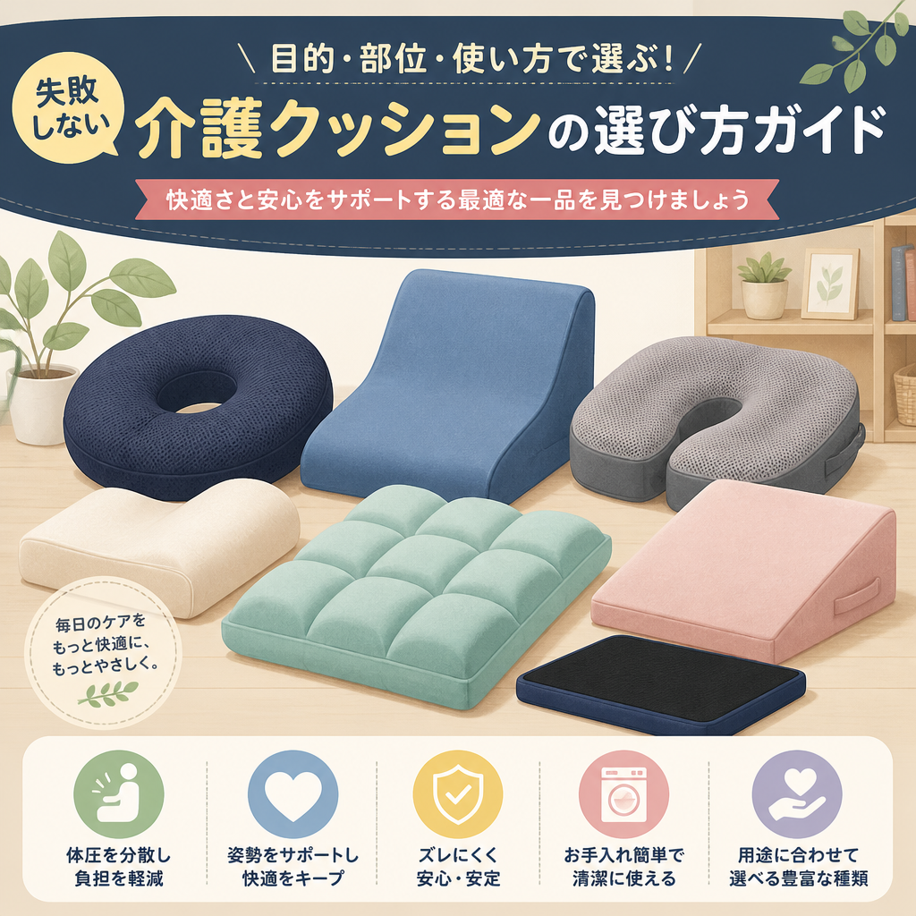 介護用クッションおすすめ6選｜失敗しない選び方と比較ポイント