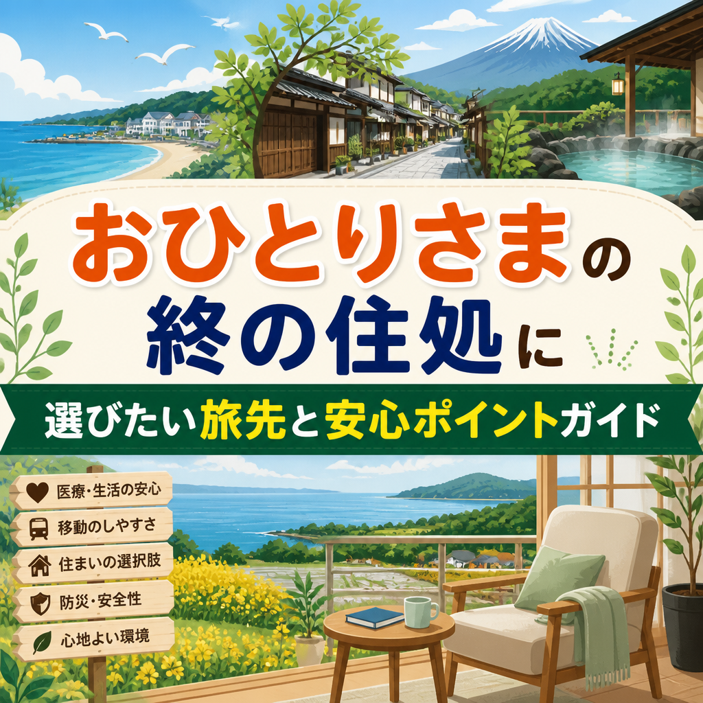 おひとりさま の終の住処に選びたい旅先と安心ポイントガイド