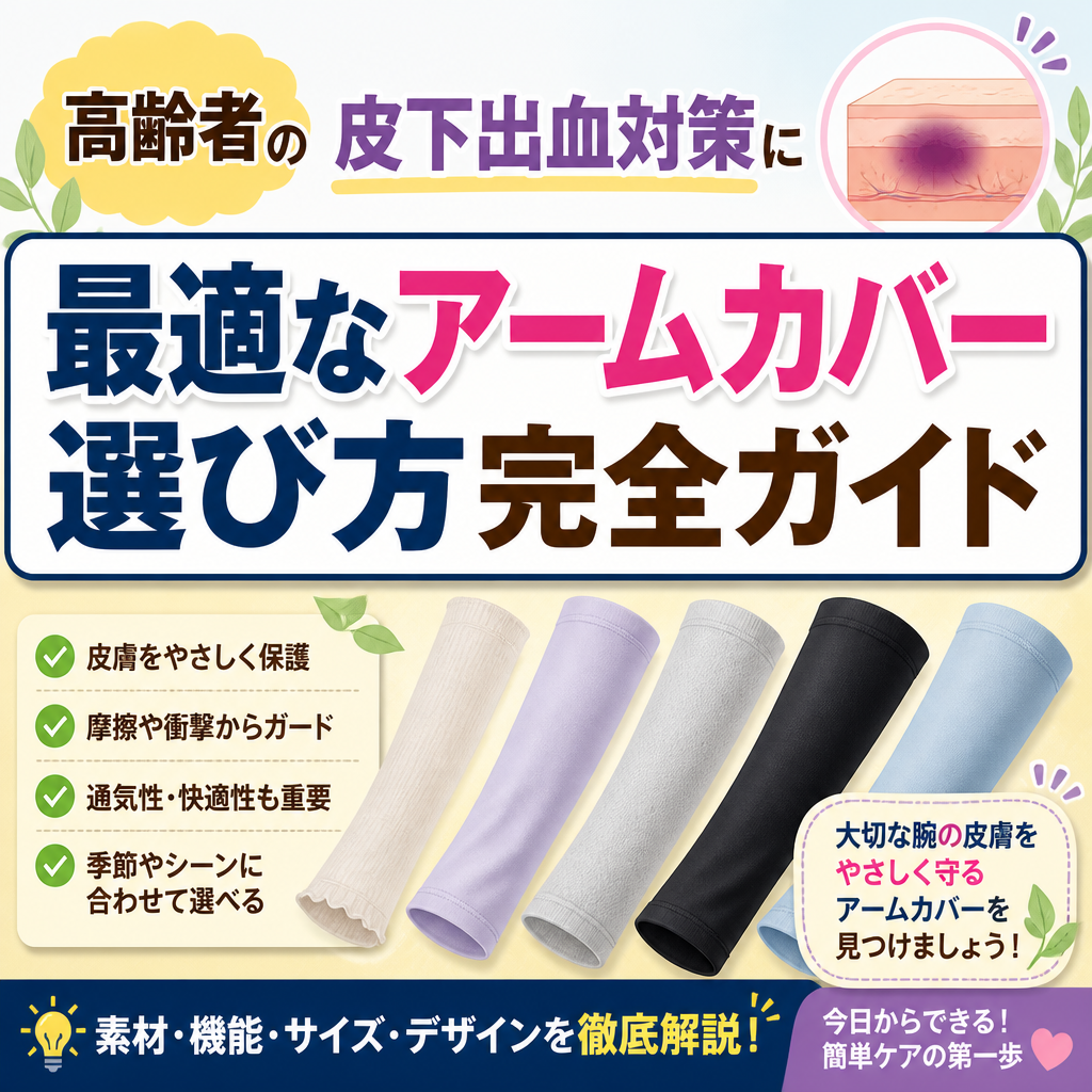 高齢者の皮下出血対策に最適なアームカバー選び方完全ガイド